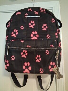 Betsey Johnson Pink Paw Print Backpack